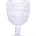 XL Skleněný pohár s reliéfním povrchem objem 340 ml