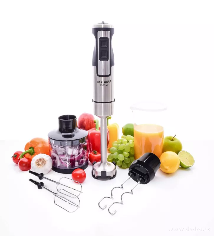 4v1 multifunkční, silný, tyčový mixér 1000W POWER BLENDER, SYSTEMAT