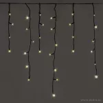 LED světelný déšť, 200 LED diod, 8 programů, teplé bílé světlo
