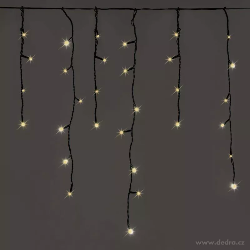 LED světelný déšť, 200 LED diod, 8 programů, teplé bílé světlo