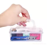 KOMPAKTNÍ ŠICÍ BOX 12,5 cm sada šicích potřeb v praktickém plastovém pouzdře