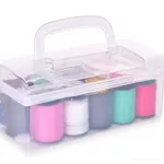 KOMPAKTNÍ ŠICÍ BOX 12,5 cm sada šicích potřeb v praktickém plastovém pouzdře