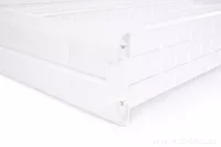 SLIM WHITE pojízdný regál do úzkých prostor 4 patrový