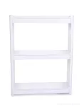 Pojízdný regál SLIM WHITE 11,5 cm do úzkých prostor, 3 patrový