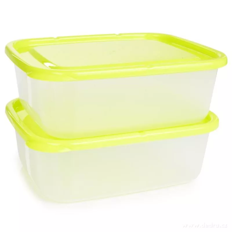 2 ks dóza na potraviny GREENBOX 1300 ml, z odolného plastu