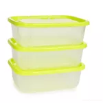 3 ks dóza na potraviny GREENBOX 650 ml, z odolného plastu