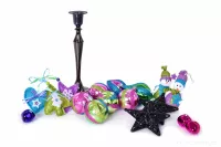 3 třpytiví sněhuláci, textilní dekorace 17 cm