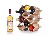 BAMBOO vinotéka/stojan na víno GoEco®, pro 9 lahví