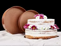 DORTOVÁ ROZKLÁDACÍ forma ø 28 cm BIOPAN® GOLD výška 6,5 cm
