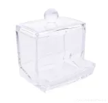 Dóza na vatové tyčinky/uchošťoury z pevného plastu