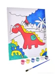 Obrázek "vymaluj si sám" brontosaurus, 24 x 30 cm