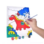 Obrázek "vymaluj si sám" brontosaurus, 24 x 30 cm