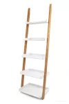 Opěrný pětipatrový regál vysokotlaký bambus