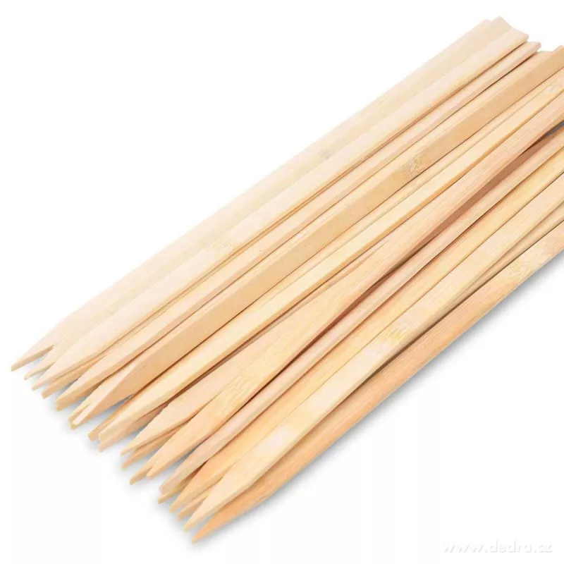25 ks BAMBOO grilovací hroty z vysokotlakého bambusu