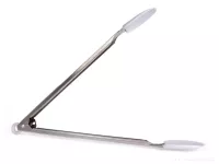 38 cm dlouhé nerezové kleště se silikonem