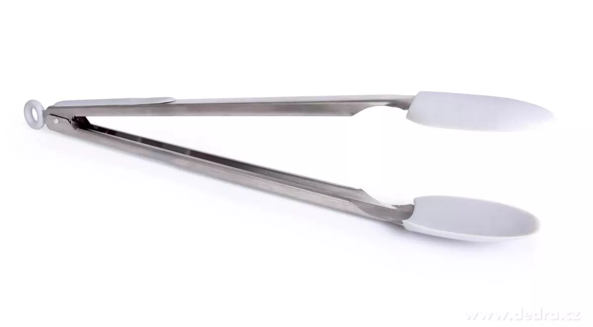 38 cm dlouhé nerezové kleště se silikonem
