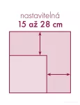 Nastavitelná čtvercová forma L na pečení z nerezové oceli