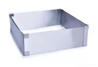 Nastavitelná čtvercová forma L na pečení z nerezové oceli