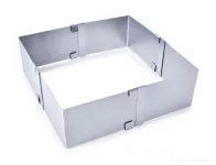 Nastavitelná čtvercová forma M na pečení z nerezové oceli