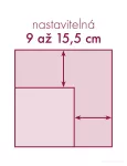 Nastavitelná čtvercová forma M na pečení z nerezové oceli