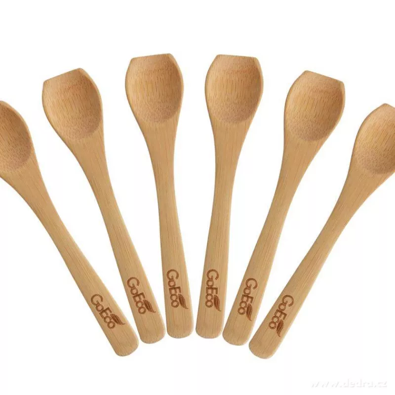 6 ks BAMBUSOVÉ LŽIČKY GoEco®, 12 cm