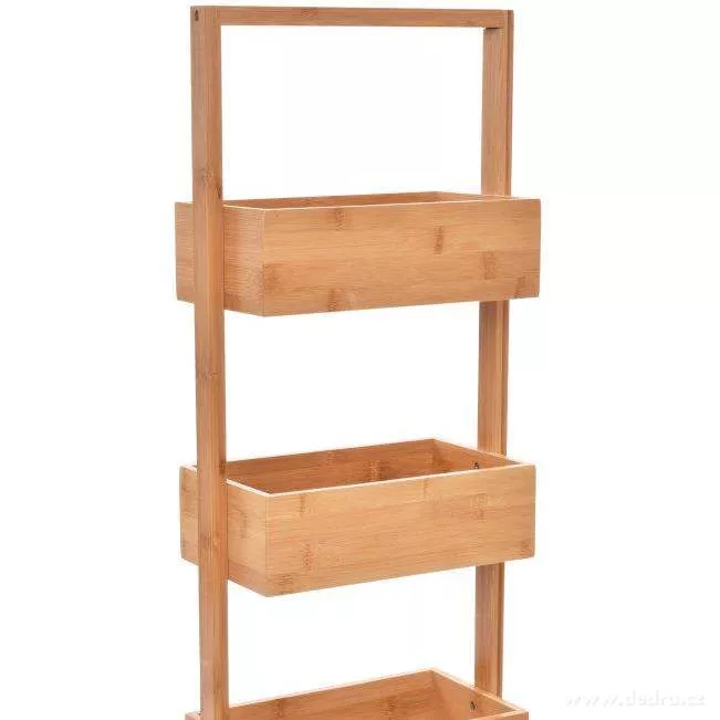 BAMBUSOVÝ REGÁL se 4 hlubokými policemi GoEco®