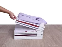 Sada 5 ks STOHOVATELNÝ PRÁDLOŠTOS praktický organizér na oblečení, z pevného plastu