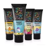1 ks přírodní dětská zubní pasta SWEET & SMILE pro ochranu mléčných zubů, se žvýkačkovou příchutí, DEDRA DENT