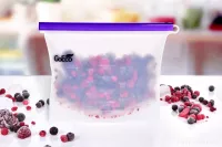 1000 ml DOŽIVOTNÍ SILISÁČEK opakovatelně použitelný silikonový sáček na potraviny GoEco®