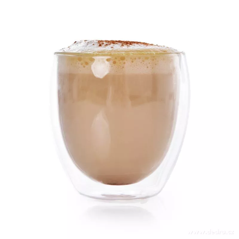 250 ml dvoustěnná TERMO sklenice BOROSIL DOUBLE-GLASS