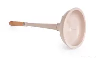 Zvon na odpady s rukojetí z bukového dřeva NATURAL LOOK, 43 cm