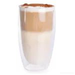 440 ml dvoustěnná TERMO sklenice BOROSIL DOUBLE-GLASS