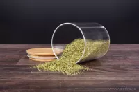 Skleněná dóza s bambusovým víkem BAMBOO & BOROSIL GLASS GoEco®