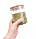 Skleněná dóza s bambusovým víkem BAMBOO & BOROSIL GLASS GoEco®