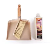Lopatka a smetáček s rukojetí z bukového dřeva NATURAL LOOK
