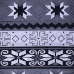 Multifunkční šátek, černo - bílo - šedý