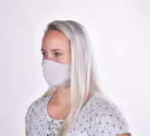 OBLIČEJOVÁ ROUŠKA, pratelná ústenka z jemného neopren materiálu, šedá