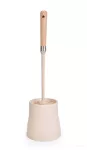 WC štětka volně stojící s rukojetí z bukového dřeva NATURAL LOOK