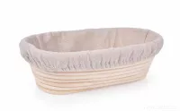 24 cm DŘEVĚNÁ OŠATKA na chléb, PECEN, s látkovým potahem