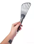 25 cm nerezová OBRACEČKA, mřížkovaná