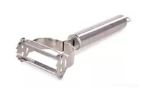 2v1 dvoj-čepelková škrabka, pilkové a proužkové ostří GOURMET 18 cm