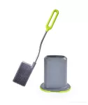 Plochá a pružná "doživotní" WC štětka, snadno omyvatelná, silikon, GoEco®