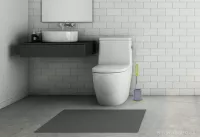 Plochá a pružná "doživotní" WC štětka, snadno omyvatelná, silikon, GoEco®
