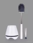 Silikonová kulatá "doživotní" WC štětka, snadno omyvatelná, GoEco®