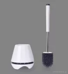 Silikonová kulatá "doživotní" WC štětka, snadno omyvatelná, GoEco®