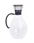 1,2 L karafa z borosilikátového skla s nerezovou výklopnou zátkou BOROSIL GLASS
