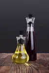 300 ml KARAFA na olej/ocet/dresing, z borosilikátového skla