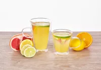 400 ml dvoustěnný TERMO hrnek BOROSIL DOUBLE-GLASS