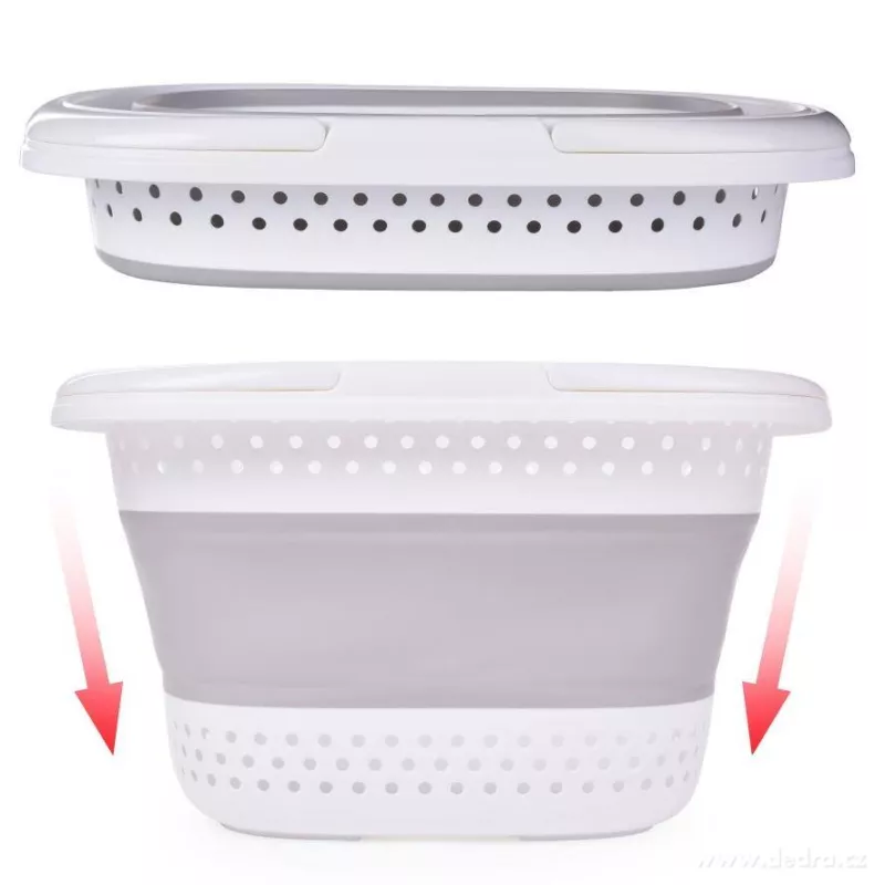 50 cm univerzální skládací koš se dvěma madly na přenášení