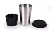 500 ml nerezový hrnek KELIMÉRO® se silikonovým páskem a víčkem